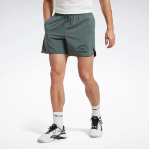 شلوارک مردانه ریباک Training Graphic Woven Shorts مدل HT3706