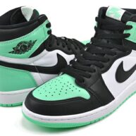 کفش بچگانه جردن Jordan 1 Baby Cot Bootie – White/Green Glow مدل AT3745-130
