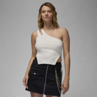 کراپ تاپ زنانه جردن Air Jordan Womens Asymmetrical Ribbed Tank Top مدل FN5798-133
